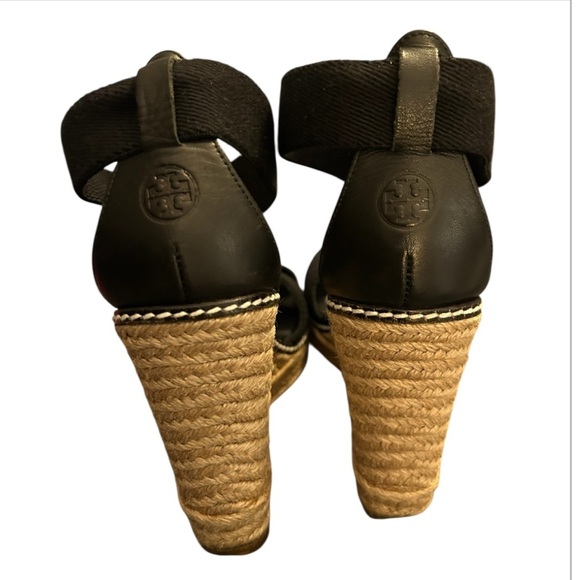 Tory Burch Adonis Black Wedge Espradrille - Picture 5 of 11